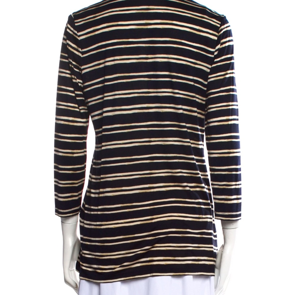 Navy Striped Women's Top - Picture 3 of 9